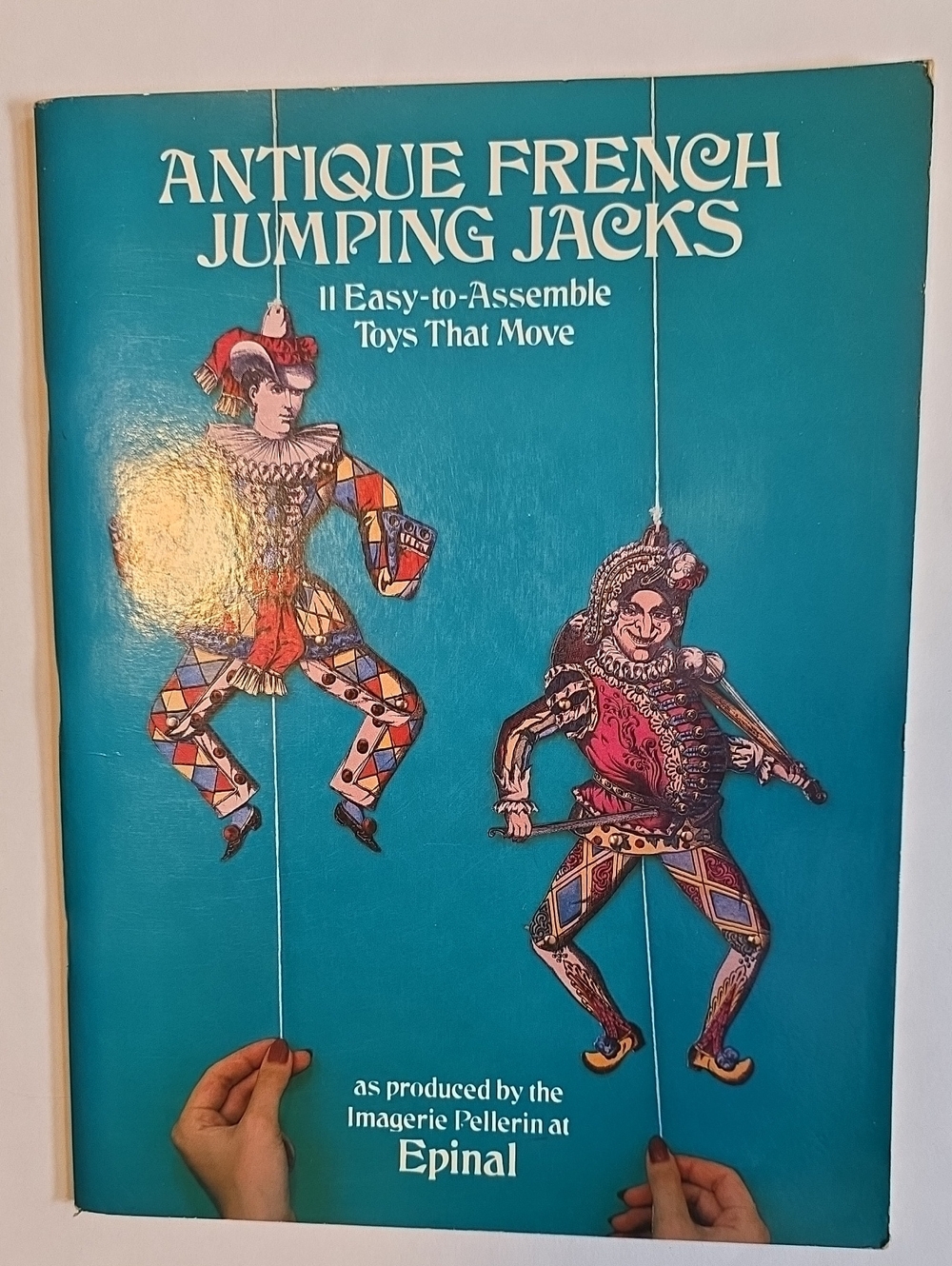 Antique French Jumping Jacks Book - Teal